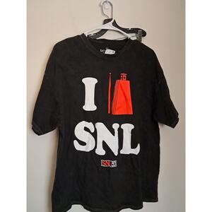 Saturday Night Live Mens Black T- Shirt With Graphic Design.  size XL